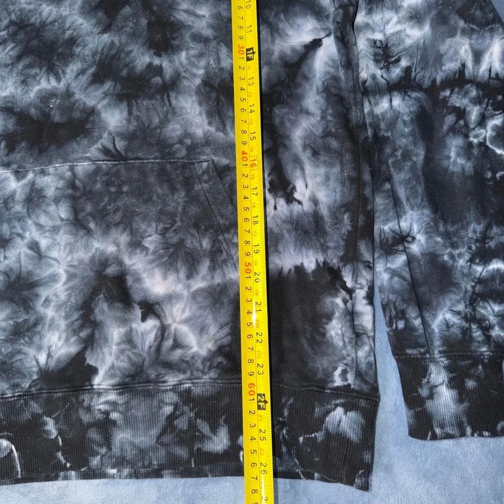 H&M Divided black and gray tie-dye hoodie